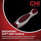 CHI Dog Brush for, Porcupine Brush for Dogs - Grooming Tools for Dogs & Puppies, Removes Mats and Tangles, Ionic Technology, Ergonomic Soft Grip Handle, Suitable for All Hair Types