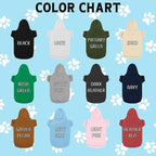Personalized Name Dog Hoodie, Printed/Embroidered Puppy Sweater with Name/Text, Custom Pet Clothes Warm Winter Outfit for Dogs, Bright Puppy Sweatshirt, Pet Birthday Outfit, Gift for Dog Lovers 03