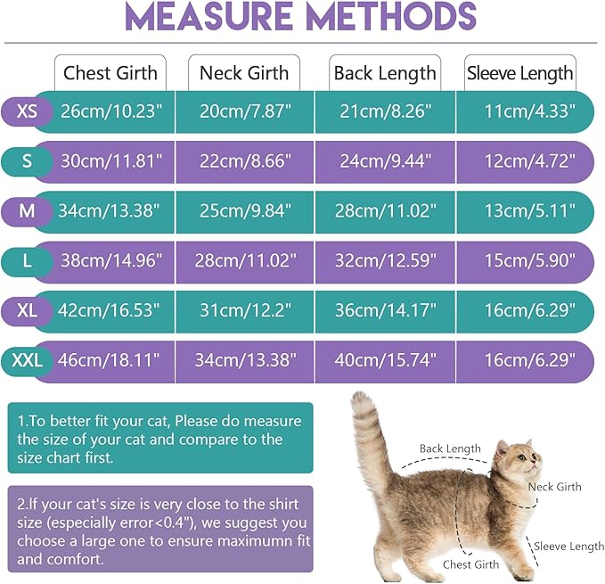 Sticky Cat Clothes Stretchy, Sphynx Hairless Sweater & Pajamas for Cats only, Soft Cat Onesie for Cats After Surgery Female Male & Hair Loss Prevention, Purple S