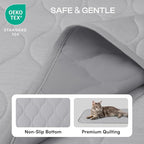 Luciphia Waterproof Cooling Blanket for Dogs Couch Cover Q-MAX>0.5, Leakproof Pet Mat Non-Slip for Cat Puppy Crate Bed Protector Outdoor Throw (Cloud Grey, 30x70 inches)