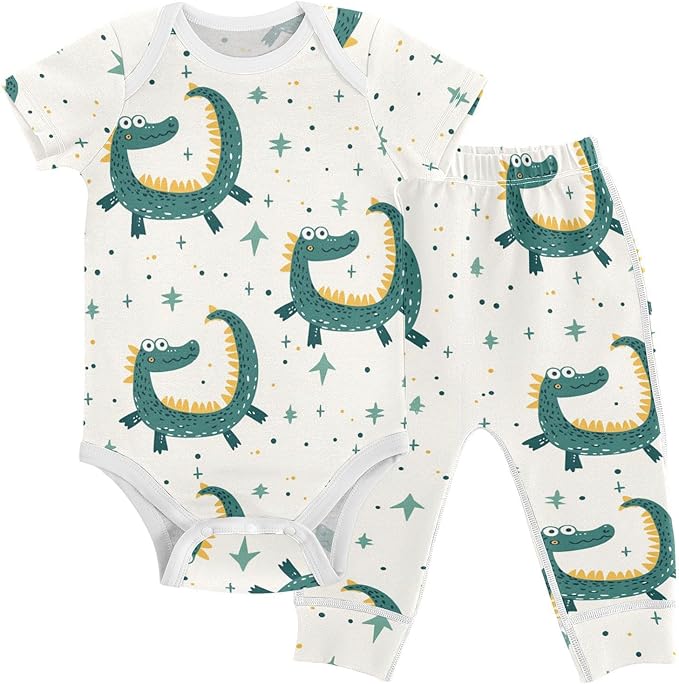 Baby Clothes Set Infant Bodysuits Pants Sets 0-24M For Boys Girls