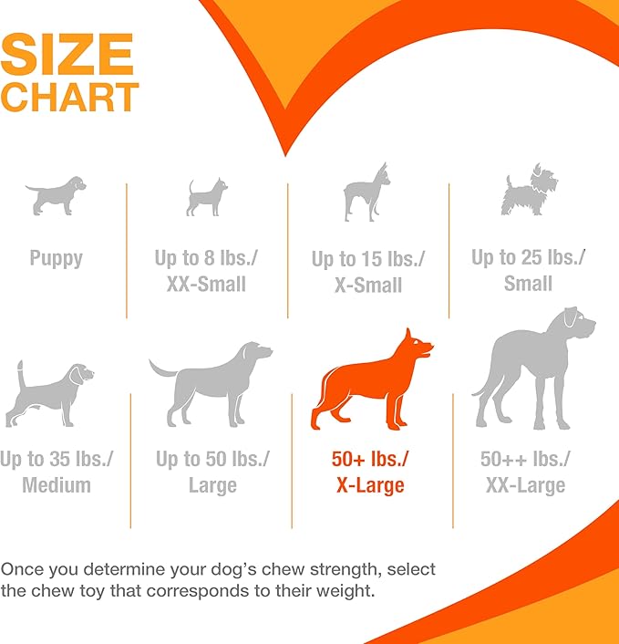 Nylabone Textured Bone Power Chew Toy for Dogs, Durable & Tough Dog Toys for Aggressive Chewers, Beef Jerky Flavor, X-Large Dogs - Over 50 Ibs, 1 Count