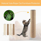 4 Pcs Cat Scratching Post Replacement for Indoor 15.7 x 3.1 Inches Cats Tree Replacement Parts Natural Jute Pole Part Cat Scratch Posts Refill with M8 Screws Spare Cat Furniture Accessories