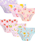 Girls and Toddlers 100% Cotton Underwear Tagless Soft Panties Size 2-3T,4-5T,6,8,10,12 (6-Pack)