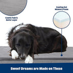 Barkbox Orthopedic Dog Bed with Memory Foam, Premium Comfort for Dogs and Puppies, Dog Bed for Joint Relief and Restful Sleep, Durable and Easy to Clean - Grey, XL