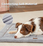 MADE 4 PETS Dog Crate Pad Bed for Large Dogs, Washable & Reversible, Anti-Slip Kennel Mat for Cozy Sleeping, Soft Fluffy Dog Bed for Indoor & Outdoor Use, 36"x27", Gray