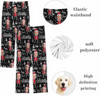 Custom Couple Pajama Pants Sock with Funny Face, Personalized PJ Anniversary Birthday Women Men Pants