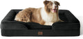 Bedsure L Plus Orthopedic Dog Bed for Large Dogs - Washable Dog Cat Bed Waterproof, L Plus Big Comfort Dogs Couch Sofa with Washable Removable Cover, Pet Bed with Nonskid Bottom, Black, 38"