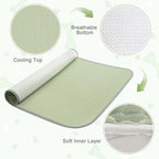 Summer Dog Cooling Mat Washable Ice Silk Self Cool Pad for Small Medium Large Dogs and Cats, Pet Sleeping Pad for Crate, Bed, Indoor & Outdoor Floor, Car Seats