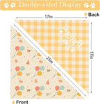 Happy Birthday Dog Bandanas, Double Sided Adjustable Birthday Party Pet Decorations 2 Pack Triangle Bibs Cat Scarf Set