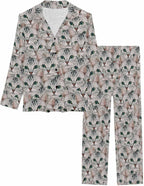 MyPupSocks Custom Face Pajamas for Women Set, Personalized Photo Long Sleepwear XS-XXL