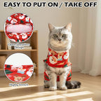 EXPAWLORER Cat Christmas Sweater - Sweaters for Cats Only Soft Warm Pet Clothes, Fall and Winter Xmas Coat Pullover Design, Fleece Sweatshirt Clothing Also for Puppy Small Dogs, Small
