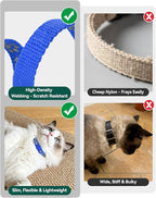 Joytale AirTag Cat Collar 2 Pack with Breakaway Safety Buckle, Reflective Cats Collar with AirTag Holder, Adjustable 7.5-12.5 Inch, Anti-Fraying Lightweight for Girl Boy Kitten, Navy Blue