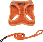 Voyager Step-in Pet Harness - All Weather Mesh, Adjustable Step in Harness for Cats and Dogs by Best Pet Supplies - 307S Orange, XXXS