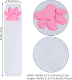 Nydotd Cat Paw Pad Mittens Gloves Kawaii Pink 3D Claw Fingerless Cute Cat Cosplay Gloves Sleeve for Girls Party