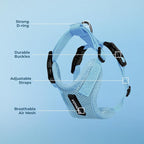 Voyager Step-in Pet Harness - All Weather Mesh, Adjustable Step in Harness for Cats and Dogs by Best Pet Supplies - Baby Blue, S