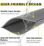 Cat Litter Mat, 30"X24" Large Double Layer Litter Trapping Mat, Waterproof/UrineProof, Easy to Clean Kitty Litter Mats for Floor, Scatter Control(Grey-2Pack)