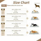Reversible Dog Bed Mat 47"x29" for Medium Dogs - Supportive Double-Sided Crate Pad, All-Season Cooling & Warmth, Ultra Soft Machine Washable Pet Bed, Fits Most 48-Inch Kennels, Light Grey