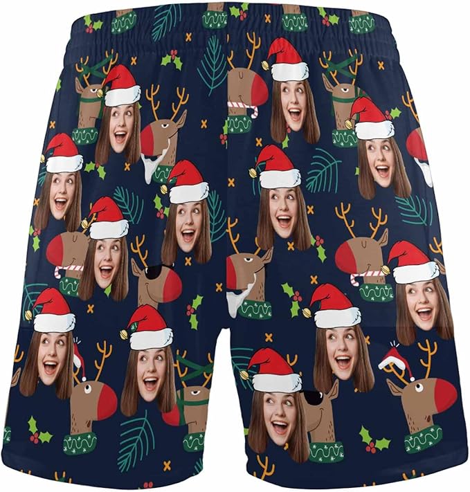Custom Pajama Pants for Men, Personalized PJ Pants with Photos, Custom Mens Pajama Shorts, Gifts for Dad Husband