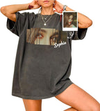 NAZENTI Custom Valentine Shirt Gifts for Boyfriend, Customized Bootleg Rap Tee