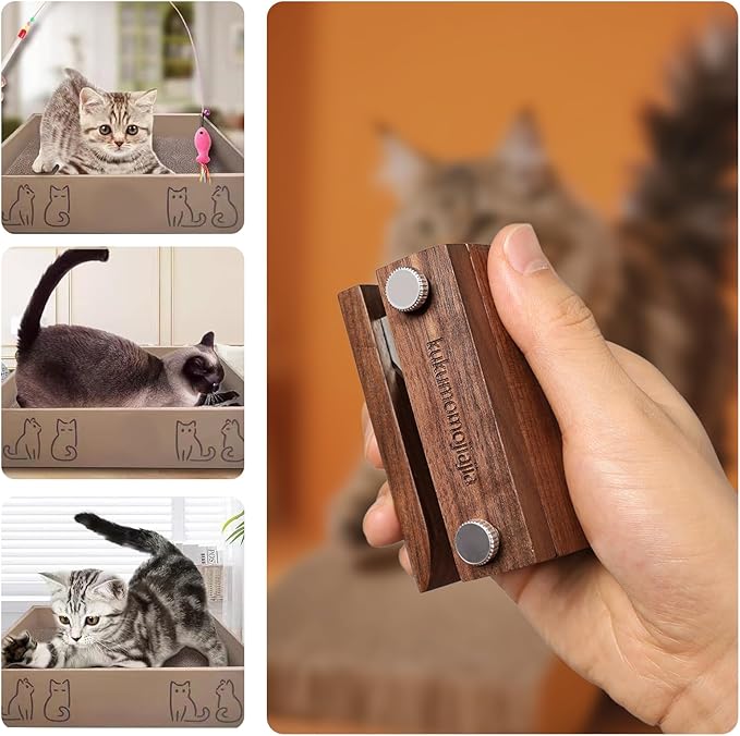 Cardboard Cutter for Cat Scratchers,Wooden cat Cardboard Cutter，Box Cutter for cat Scratcher,DIY Cat Scratchers Strip Tool