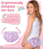 Girls and Toddlers 100% Cotton Underwear Tagless Soft Panties Size 2-3T,4-5T,6,8,10,12 (6-Pack)