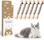 Potaroma 3 Pack Natural Silvervine Sticks Cat Toys, Catmint Silvervine Blend Sticks, Catnip Kittens Chew Toys Teeth Cleaning, Matatabi Dental Care Cat Treat Edible Kitty Lick Toys, Package May Vary