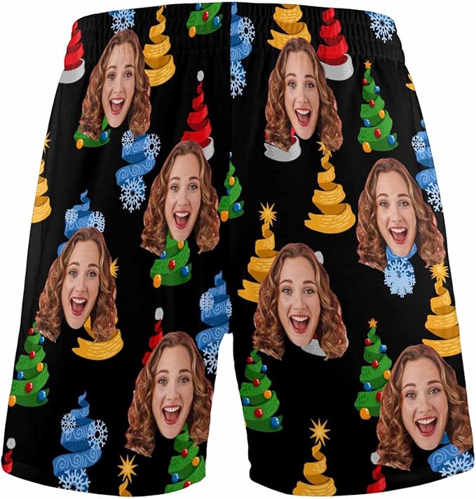 Custom Pajama Pants for Men, Personalized PJ Pants with Photos, Custom Mens Pajama Shorts, Gifts for Dad Husband