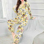 Artsadd Custom Pajamas for Women Men Family, Personalized Face Pjs Pajama Pants, Funny Pet Photo Loungewear Sleepwear Jammies