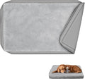 Explore Land Waterproof Dog Bed Cover Machine Washable Fluffy Dog Bed Replacement Cover for 48 Inch Crate, 48Lx30Wx4H inch, Gray