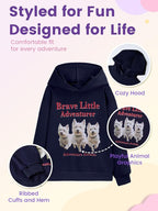 WELAKEN Sweatshirts for Girls Toddler & Kids II Little Girl's Pullover Tops Sweaters & Hoodies