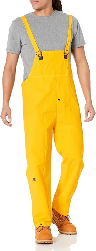 Custom Leathercraft mens Bib powersports rain suits, Yellow, Medium US