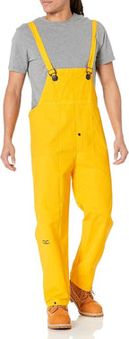 Custom Leathercraft mens Bib powersports rain suits, Yellow, Medium US