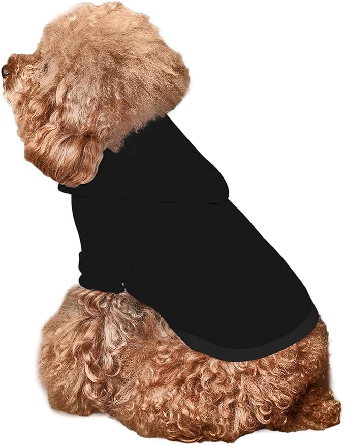 Dog Clothes for Small Dogs, Dog Hoodie Hoodies Custom Pet Puppy Sweatshirt Sweaters Ropa para Perros Pequeños Personalized Sweater Shirt,Black01, XS, Customized Gifts
