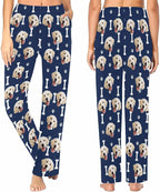 Custom Face Pajamas Pants Personalized Nightwear Bottoms for Women XS-XXL