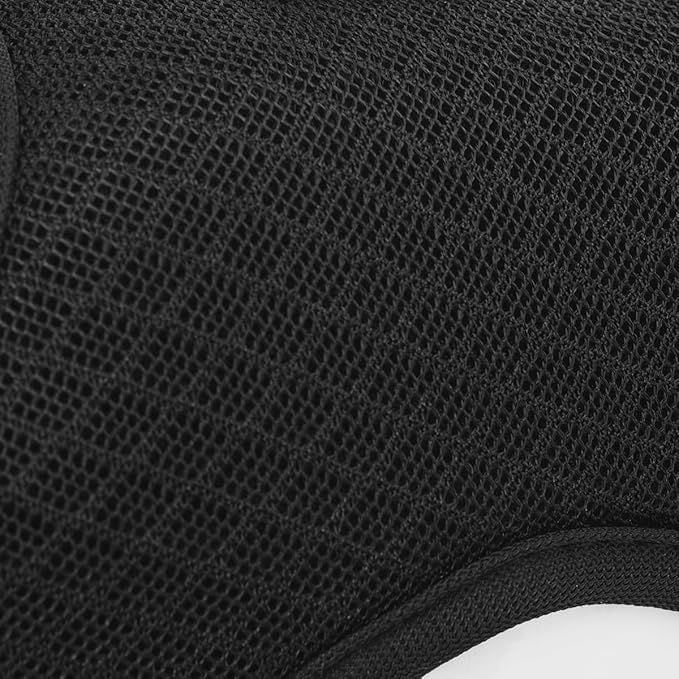 Cat Harness and Leash for Walking Escape Proof Breathable Mesh Fabric, Solid Black, Medium, Adjustable Cat Walking Jackets, Padded Stylish Cat Vest