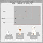 NACOCO Summer Pet Cooling Mat - Cat Dog Cushion Pad Sleeping Cool Comfortable Soft for Pets Kids and Adults (Grey French Bulldog, M)