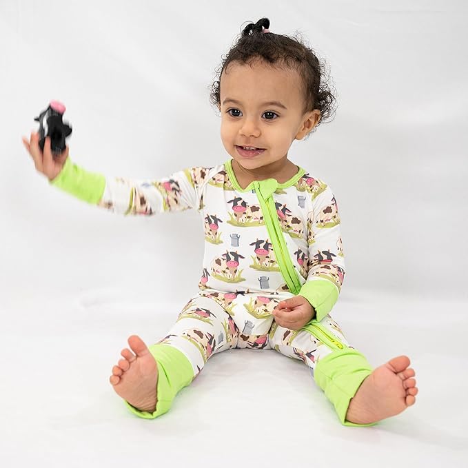 LollyBanks Baby Pajamas, Baby Romper 95% Bamboo Viscose and 5% Spandex