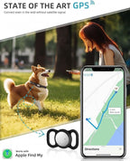 VB GPS Tracker for Dogs (2 Pack), Mini GPS Cat Tracker, Smart Pet Activity Tracker (iOS Only), No Monthly Fee, Compatible with Apple Find My, Anti-Lost, Finder Tag for Vehicles/Pets/Kids/Items