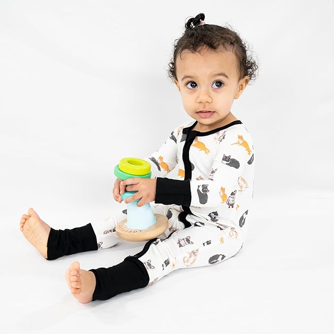 LollyBanks Baby Pajamas, Baby Romper 95% Bamboo Viscose and 5% Spandex