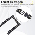 PUPTECK Adjustable Cat Harness and Leash Set Escape Proof Kitten Strap Collar for Walking Travel, Moon&Star