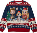 Wrappiness A Girl And Her Dog Christmas Sweatshirt - Cozy Unisex Fit Custom Shirt - Cute for Women Pet Lovers