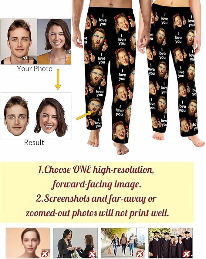 Custom Pajama Pants Customized Pajamas For Men Women Funny Xmas Pjs