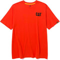 CAT Men's Trademark T-Shirts with Shape-Retention Rib Trim Spandex, Tagless Neck, and Cat Logo on Left Chest