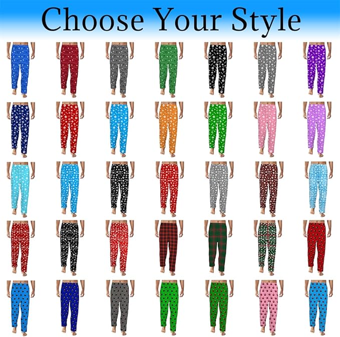 Artsadd Personalized Christmas Pajama Pants Socks for Men Custom Photo Pajama Bottoms for Men S-XXL
