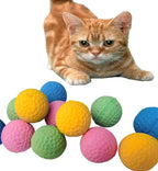 Cat Foam Ball Cat Sponge Ball Toy Soccer Toy (48Pack)