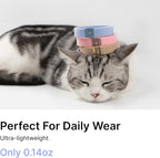 Safety Cat Collar - U.S. IDA Gold Awarding Design, Elastic Quick Release, Non Breakaway - Lightweight for Kitten, Neck Fit 7.8'-15.7' for All Small Large Cat,M(Midnight Black)