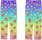 MyPupSocks Customized Face Pajamas Pants Sleep Bottoms for Men Women XS-2XL