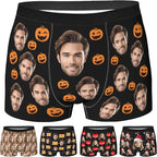 Personalized Underwear for Men with Face Custom Face Boxers Customized Boxer Briefs Funny Gifts for Him Husband Boyfriend