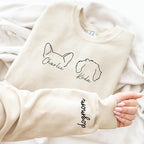 Personalized Dog Mom Sweatshirt, Custom Pet Name Sweater for Women, Dog Lover Gift, Cute Pet Apparel